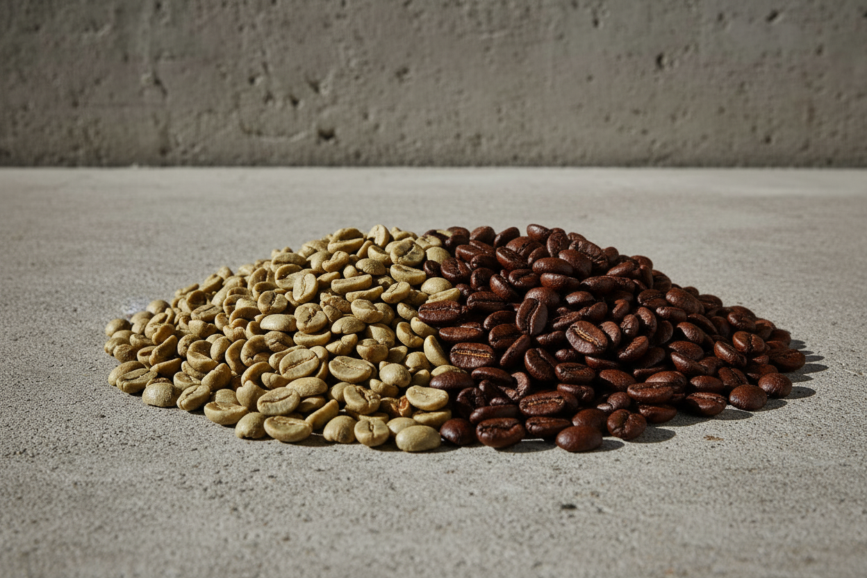 Granos verdes y tostión Agtron 60